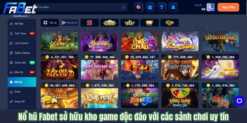 Nổ Hũ Fabet - Trải Nghiệm Sân Chơi Nổ Hũ Online Hàng Đầu Trong 2025 2 kho-game-doc-dao