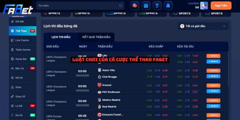 Tìm hiểu về Thể thao Fabet và kinh nghiệm chơi từ cao thủ 2 luat-choi-the-thao-fabet